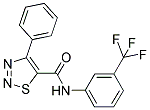 4-PHENYL-N-[3-(TRIFLUOROMETHYL)PHENYL]-1,2,3-THIADIAZOLE-5-CARBOXAMIDE Struktur