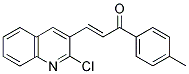 1-(P-TOLYL)-3-(2-CHLORO-3-QUINOLINYL)-2-PROPEN-1-ONE Struktur