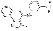 5-METHYL-3-PHENYL-N-[3-(TRIFLUOROMETHYL)PHENYL]-4-ISOXAZOLECARBOXAMIDE Struktur