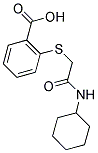 2-([2-(CYCLOHEXYLAMINO)-2-OXOETHYL]SULFANYL)BENZOIC ACID Struktur