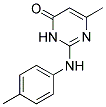 6-METHYL-2-P-TOLYLAMINO-3H-PYRIMIDIN-4-ONE Struktur