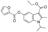 ETHYL 5-(2-FUROYLOXY)-1-ISOPROPYL-2-METHYL-1H-INDOLE-3-CARBOXYLATE Struktur