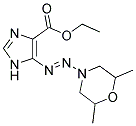 ETHYL 5-[(E)-(2,6-DIMETHYLMORPHOLIN-4-YL)DIAZENYL]-1H-IMIDAZOLE-4-CARBOXYLATE Struktur