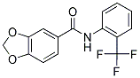 N-[2-(TRIFLUOROMETHYL)PHENYL]-1,3-BENZODIOXOLE-5-CARBOXAMIDE Struktur