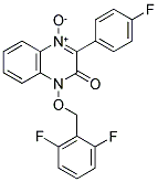 1-[(2,6-DIFLUOROBENZYL)OXY]-3-(4-FLUOROPHENYL)QUINOXALIN-2(1H)-ONE 4-OXIDE Struktur