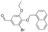 3-BROMO-5-ETHOXY-4-(1-NAPHTHYLMETHOXY)BENZALDEHYDE Struktur