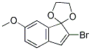 2-BROMO-6-METHOXY-1-INDENONE ETHYLENE KETAL Struktur