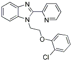 1-[2-(2-CHLOROPHENOXY)ETHYL]-2-PYRIDIN-2-YL-1H-BENZIMIDAZOLE Struktur