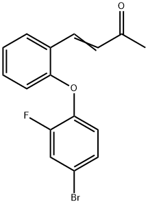 4-[2-(4-BROMO-2-FLUOROPHENOXY)PHENYL]-3-BUTEN-2-ONE Struktur