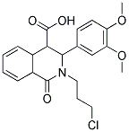 2-(3-CHLOROPROPYL)-3-(3,4-DIMETHOXYPHENYL)-1-OXO-1,2,3,4,4A,8A-HEXAHYDRO-4-ISOQUINOLINECARBOXYLIC ACID Struktur