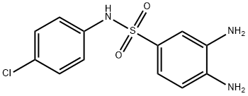 3,4-DIAMINO-N-(4-CHLORO-PHENYL)-BENZENESULFONAMIDE Struktur