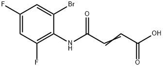 3-(N-(2-BROMO-4,6-DIFLUOROPHENYL)CARBAMOYL)PROP-2-ENOIC ACID Struktur