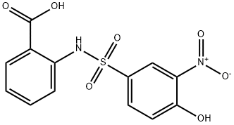 2-(4-HYDROXY-3-NITRO-BENZENESULFONYLAMINO)-BENZOIC ACID Struktur