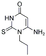 6-AMINO-1-PROPYL-2-THIOXO-2,3-DIHYDROPYRIMIDIN-4(1H)-ONE Struktur