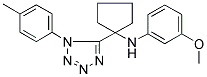 N-(3-METHOXYPHENYL)-N-{1-[1-(4-METHYLPHENYL)-1H-TETRAZOL-5-YL]CYCLOPENTYL}AMINE Struktur