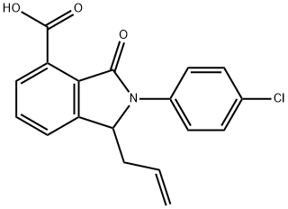 1-ALLYL-2-(4-CHLOROPHENYL)-3-OXOISOINDOLINE-4-CARBOXYLIC ACID Struktur