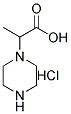 2-(PIPERAZIN-1-YL)PROPIONIC ACID HYDROCHLORIDE Struktur