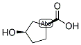 (1S,3R)-3-HYDROXY-CYCLOPENTANECARBOXYLIC ACID Struktur