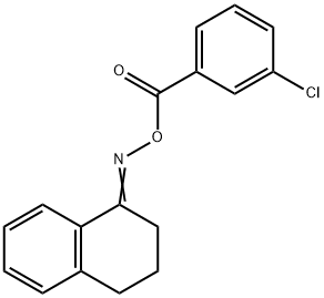 1-([(3-CHLOROBENZOYL)OXY]IMINO)-1,2,3,4-TETRAHYDRONAPHTHALENE Struktur