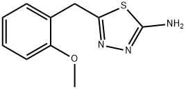 5-(2-METHOXY-BENZYL)-[1,3,4]THIADIAZOL-2-YLAMINE Struktur