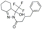 2-(4-PHENYLBUTANOYL)-3-(TRIFLUOROMETHYL)-3,3A,4,5,6,7-HEXAHYDRO-2H-INDAZOL-3-OL Struktur