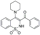 (1,1-DIOXIDO-4-PIPERIDIN-1-YL-2H-1,2-BENZOTHIAZIN-3-YL)(PHENYL)METHANONE Struktur