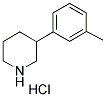 3-(3-METHYLPHENYL) PIPERIDINE HYDROCHLORIDE Struktur