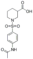 1-(4-ACETYLAMINO-BENZENESULFONYL)-PIPERIDINE-3-CARBOXYLIC ACID Struktur