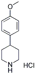 4-(4-METHOXY-PHENYL)-PIPERIDINE HYDROCHLORIDE Structure