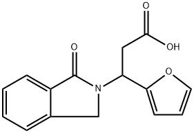 3-(2-FURYL)-3-(1-OXO-1,3-DIHYDRO-2H-ISOINDOL-2-YL)PROPANOIC ACID Struktur