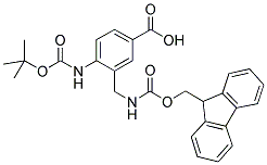 4-AMINO-3-(FMOC-AMINOMETHYL)-BENZOIC ACID Struktur