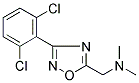 N-([3-(2,6-DICHLOROPHENYL)-1,2,4-OXADIAZOL-5-YL]METHYL)-N,N-DIMETHYLAMINE Struktur