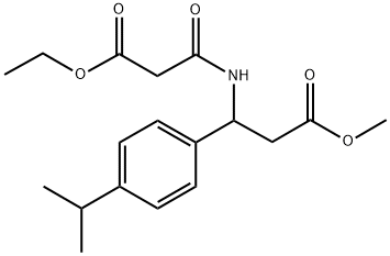 METHYL 3-[(3-ETHOXY-3-OXOPROPANOYL)AMINO]-3-(4-ISOPROPYLPHENYL)PROPANOATE Struktur