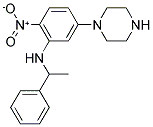 N-(2-NITRO-5-PIPERAZIN-1-YLPHENYL)-N-(1-PHENYLETHYL)AMINE Struktur