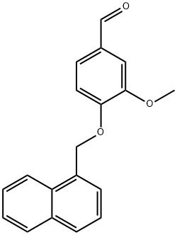 3-METHOXY-4-(1-NAPHTHYLMETHOXY)BENZALDEHYDE Struktur