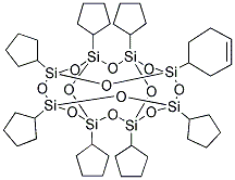 1-(3-CYCLOHEXEN-1-YL)-3,5,7,9,11,13,15-HEPTACYCLOPENTYLPENTACYCLO[9.5.1.13,9.15,15.17,13]OCTASILOXANE Struktur