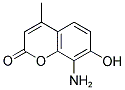 8-AMINO-7-HYDROXY-4-METHYL-CHROMEN-2-ONE Struktur