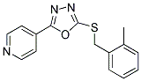 2-METHYLBENZYL 5-(4-PYRIDINYL)-1,3,4-OXADIAZOL-2-YL SULFIDE Struktur