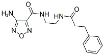 4-AMINO-N-{2-[(3-PHENYLPROPANOYL)AMINO]ETHYL}-1,2,5-OXADIAZOLE-3-CARBOXAMIDE Struktur