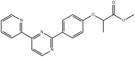 METHYL 2-(4-[4-(2-PYRIDINYL)-2-PYRIMIDINYL]PHENOXY)PROPANOATE Struktur