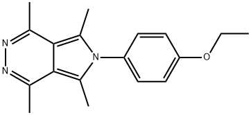 6-(4-ETHOXYPHENYL)-1,4,5,7-TETRAMETHYL-6H-PYRROLO[3,4-D]PYRIDAZINE Struktur