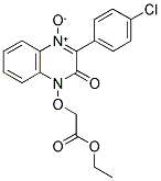 ETHYL {[3-(4-CHLOROPHENYL)-4-OXIDO-2-OXOQUINOXALIN-1(2H)-YL]OXY}ACETATE Struktur