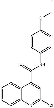 2-CHLORO-N-(4-ETHOXYPHENYL)QUINOLINE-4-CARBOXAMIDE Struktur