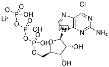 2-AMINO-6-CHLOROPURINERIBOSIDE-5'-TRIPHOSPHATE LITHIUM SALT Struktur