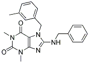 8-(BENZYLAMINO)-1,3-DIMETHYL-7-(3-METHYLBENZYL)-1H-PURINE-2,6(3H,7H)-DIONE Struktur