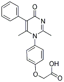 [4-(2,6-DIMETHYL-4-OXO-5-PHENYLPYRIMIDIN-1(4H)-YL)PHENOXY]ACETIC ACID Struktur