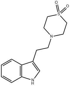 4-[2-(1H-INDOL-3-YL)ETHYL]-1LAMBDA6,4-THIAZINANE-1,1-DIONE Struktur