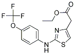 ETHYL 2-(4-((4-(TRIFLUOROMETHOXY)PHENYL)AMINO)-3,5-THIAZOLYL)ACETATE Struktur