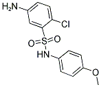 5-AMINO-2-CHLORO-N-(4-METHOXY-PHENYL)-BENZENESULFONAMIDE Struktur