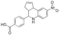 4-(8-NITRO-3A,4,5,9B-TETRAHYDRO-3H-CYCLOPENTA [C]QUINOLIN-4-YL)BENZOIC ACID Struktur